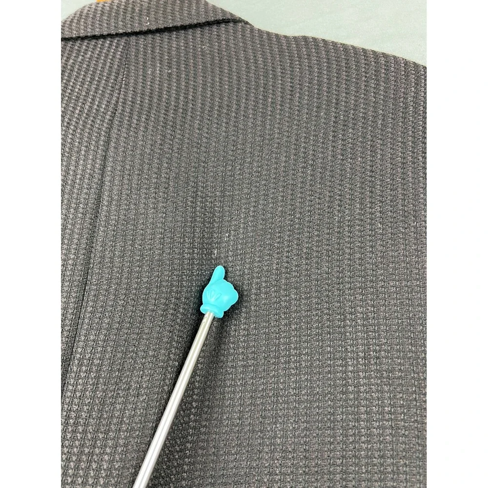Pal Zileri Pull Blazer Mens 44 Black Wool 3 Button Sport Coat Made in Italy Good